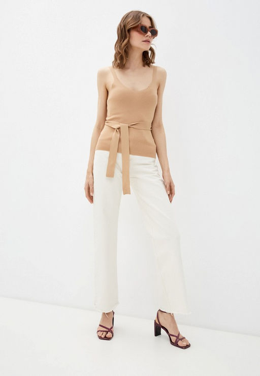 Трикотажный топ с поясом - Incity фото 9