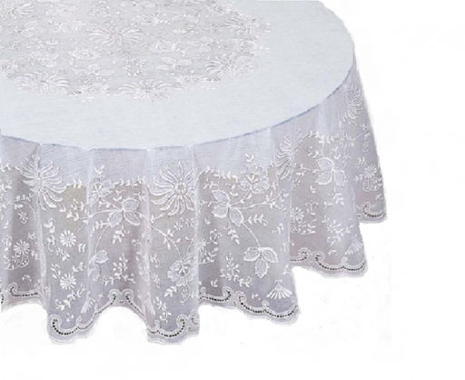Скатерть EMBOSSED 60" (150), арт FC-101, FC-101B, 101 (60-101) КРУГ