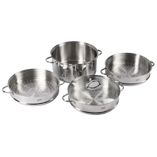 1813 GIPFEL Пароварка трёхъярусная DONELLA 32х16см/11л с тремя пароварочными отделениями 32х8см