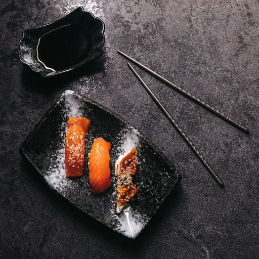 Блюдо Magistro «Ночной дождь», 21×14×3 см, фарфор, чёрное