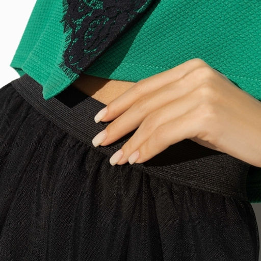 Костюм с юбкой из сетки на подкладе Больше чем стиль (2 в 1 green) - Charutti фото 4