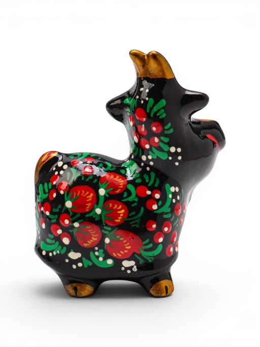 Сувенир фарфоровый «Коза Дереза» 6.5×8×4.5 см, хохлома