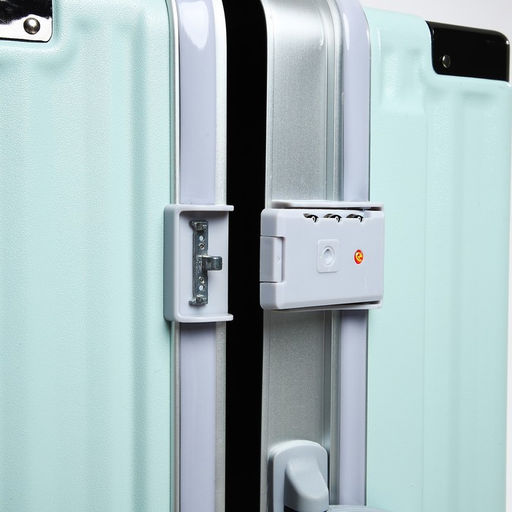 Чемодан средний 24, отдел на молнии, 2 кодовых замка, 4 колеса, крючок, цвет голубой - Simaland фото 7