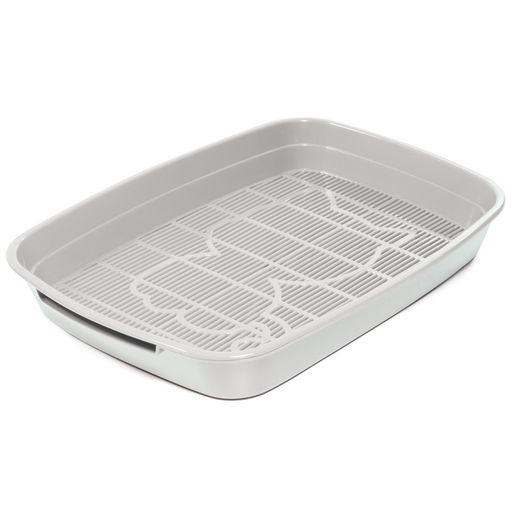 ВИА Туалет "Леопольд" для кошек с сеткой, малый , светло-серый 20432017