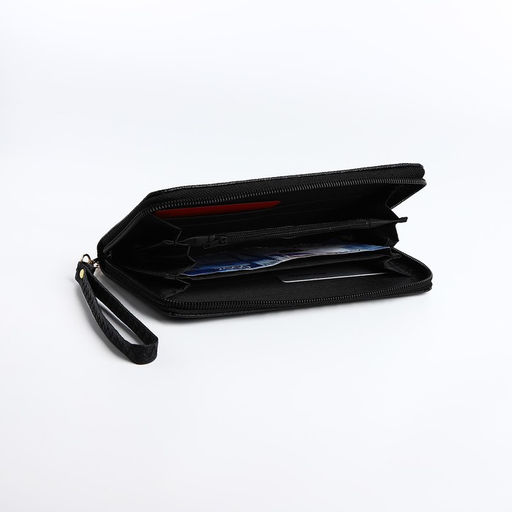 Кошелёк на молнии, цвет чёрный - Simaland фото 4