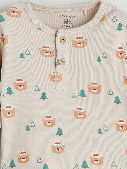 Bisiklet Yaka Erkek Bebek Ti??rt ve Pantolon 2li Tak?m