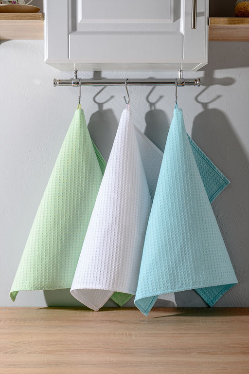 Набор вафельных полотенец в подарочном коробе