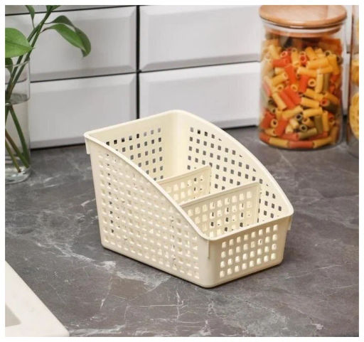 Органайзер Лофт с перегородками широкий 180х135х120мм (слоновая кость) 672026 Виолет  фото 3