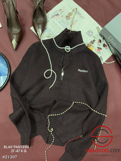 Свитер женский на полузамке - Bruno фото 4