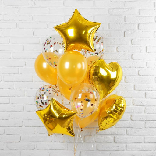 Воздушные шары, букет Романтика, 14 шт. - Страна карнавалия фото 2