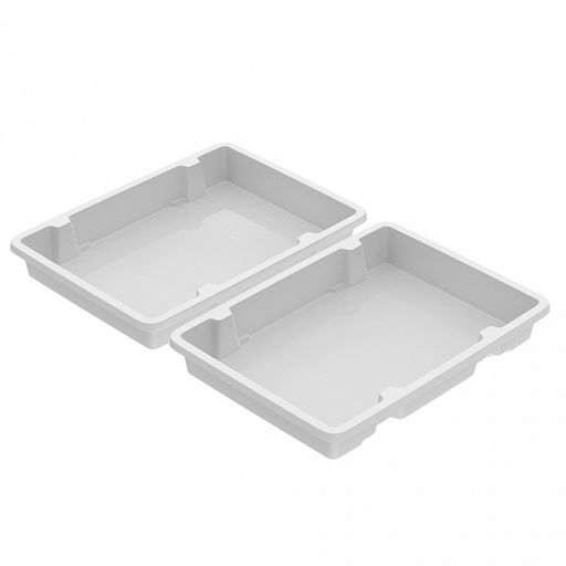 Лоток для заморозки "Айс-1" 27,5х37,5х6см, набор 2 штуки, полипропилен, белый (Россия)