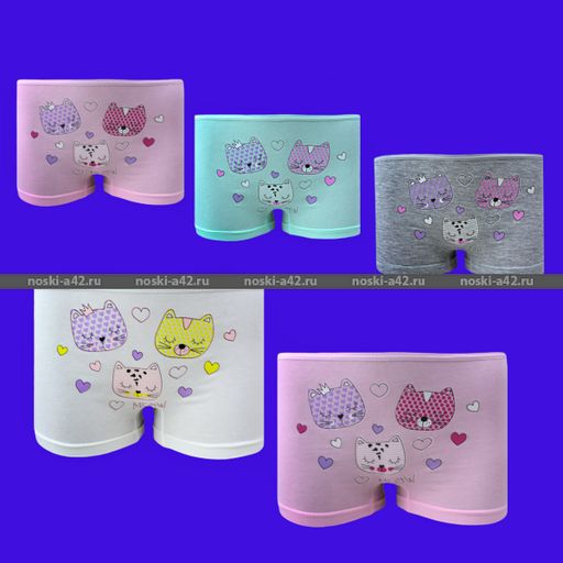 Цена за 5 шт. Трусы для девочек Турция арт. 116384 (179595, 116606, 116387) шортиками 4 (6-7 лет) - For you фото 3