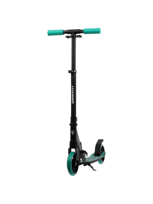 Самокат городской GRAFFITI Comfort Lux 145, колёса PU 145 мм, с передним амортизатором, ABEC 9 Carbon