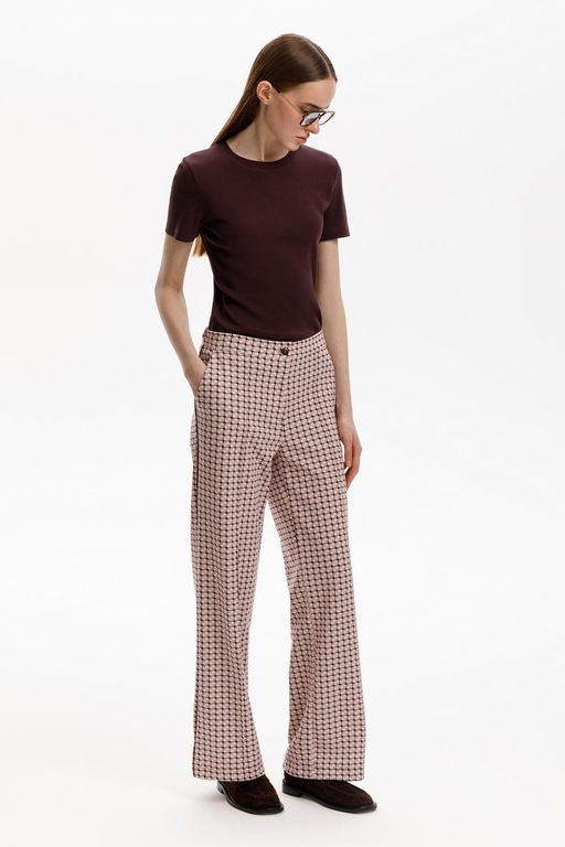 ЕВТ 4147/ретро геометрия брюки жен