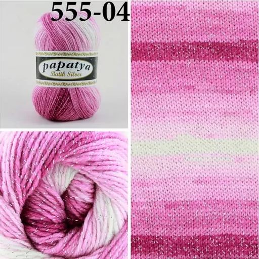 BATIK SILVER PAPATYA - Kamgarn фото 4