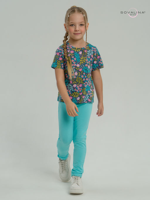 Костюм Мун розовые колокольчики-мятный - Sovalina фото 9