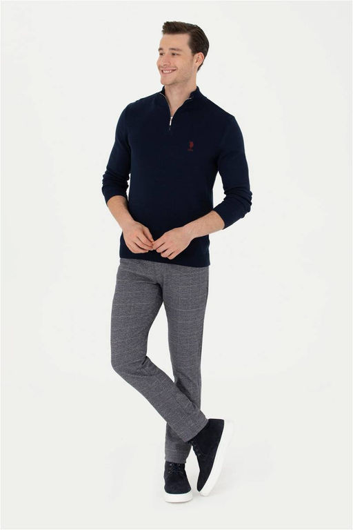 Мужские темно-синие брюки из плотной ткани - U.s. polo assn фото 3