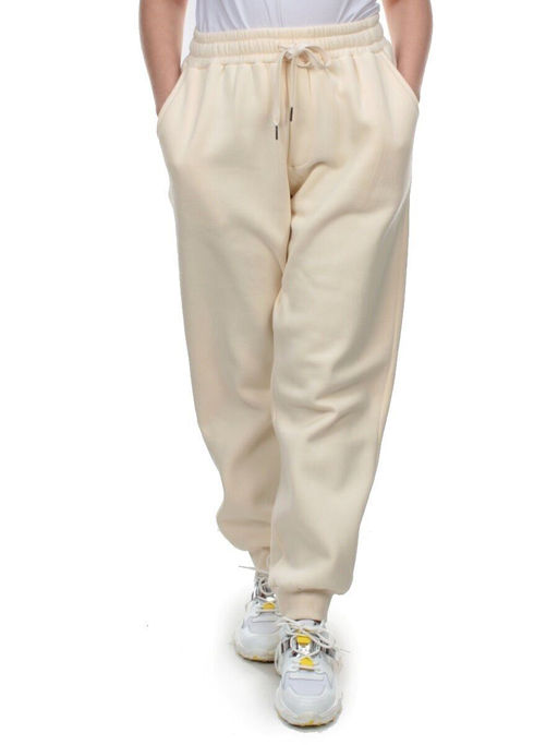 M075 BEIGE Брюки спортивные женские на флисе (100% хлопок) 7986 - Fashion фото 2