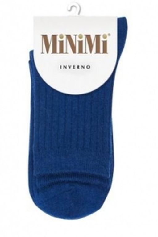 MINI INVERNO 3302 носки жен. (осенние модели) полиамид 20 %, Эластан 15 %, шерсть 18 %, акрил 47 % - blu - Minimi фото 2