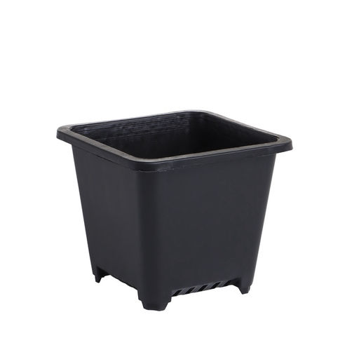 Цена за 20 шт. Горшок для рассады, 250 мл, 9×9×8 см, пластик, чёрный, Greengo