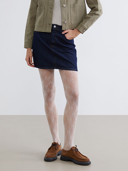 Parlak G?r?n?ml? Kad?n File K?lotlu ?orap