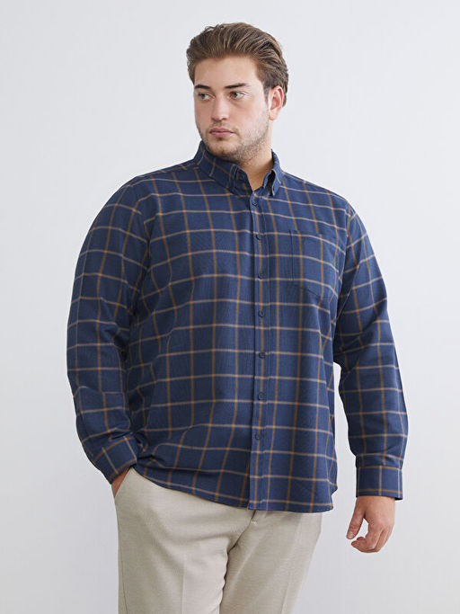 Regular Fit Uzun Kollu Ekose Erkek G?mlek