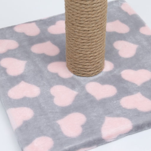 Когтеточка «Столбик», 54×30×30 см, на подставке, джут, цвет МИКС