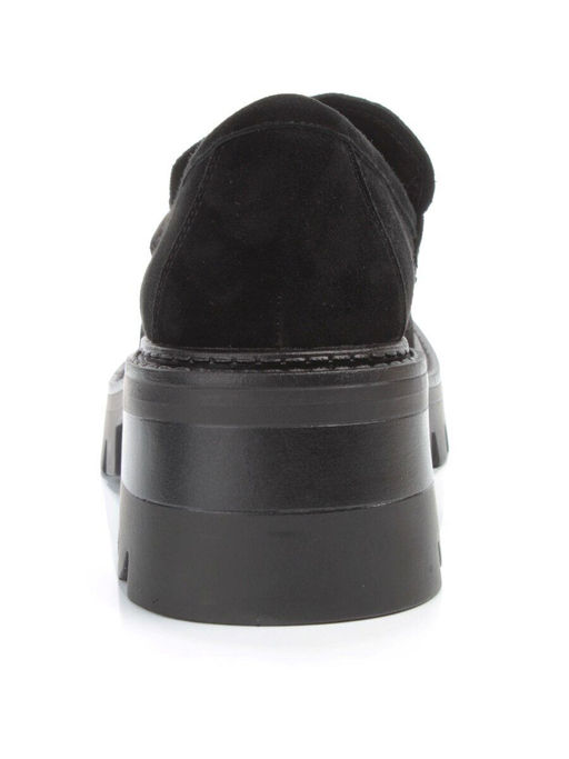 03-C1801-2 BLACK Полуботинки женские (натуральная замша) - Фабричный китай фото 8