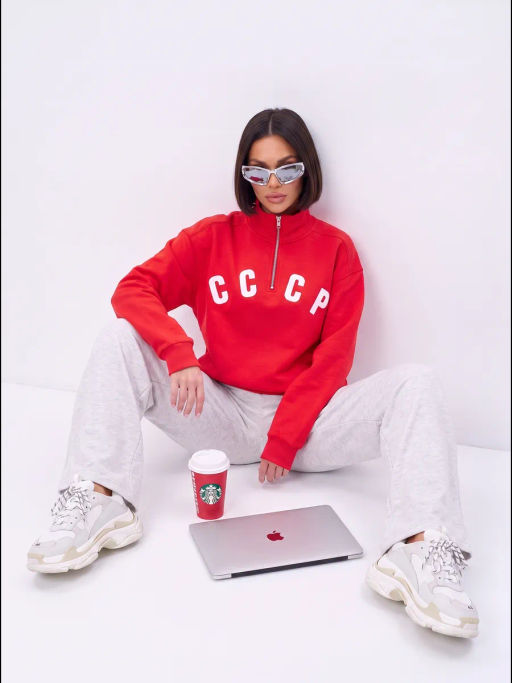 свитшот толстовка джемпер СССР футер 3хнитка петля, пенье, - Knitka wear фото 24