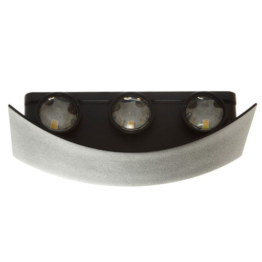 Бра BayerLux «Эссен», 6хLED, 6 Вт, 4000К, IP66, чёрный, 17×4.8×9 см