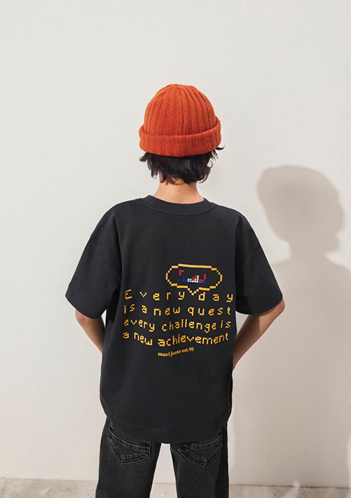 Bask?l? Antrasit Tisort