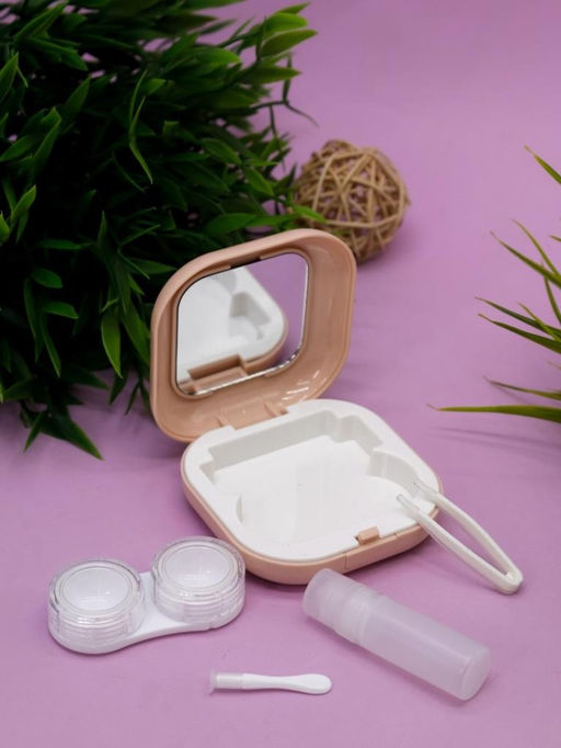 Контейнер для линз Smooth, pink