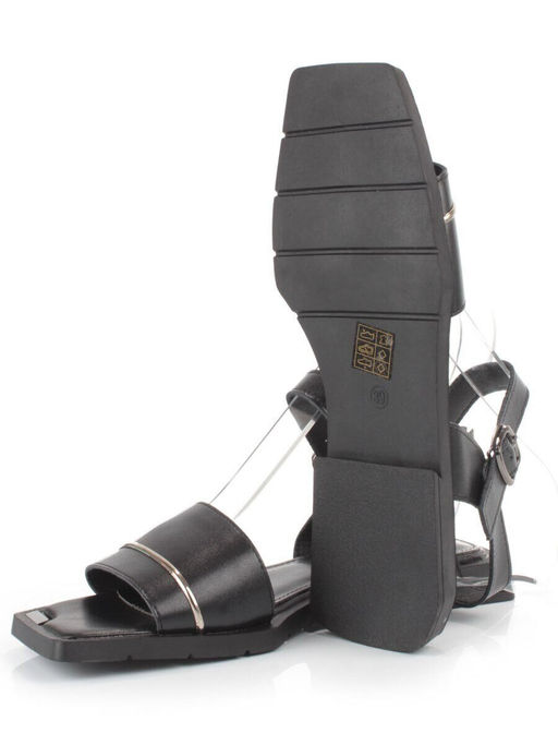 08-PEY183-3 BLACK Босоножки женские (натуральная кожа)