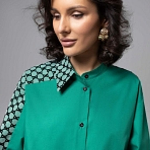 Рубашка комбинированная с сеткой Моя философия  шик - Charutti фото 18