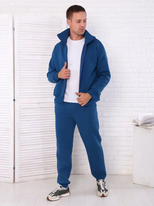Роберт(индиго) костюм , 70% хлопок, 30% ПЭ