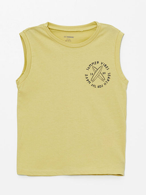 Bisiklet Yaka Bask?l? Erkek Bebek Atlet 2li - Waikiki фото 3