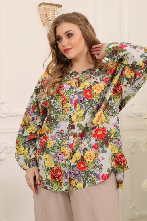 Рубашка М5-4643/7 - Wisell фото 13