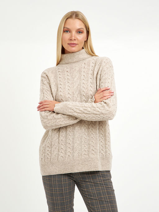 водолазка женская с косами и со спущенной линией плеча - Glenfield фото 5