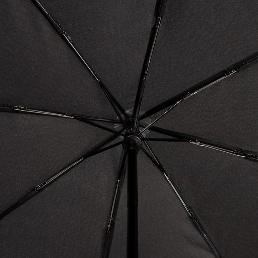 Зонт автоматический Однотонный, 3 сложения, 8 спиц, R = 48 см, цвет чёрный - Simaland фото 3