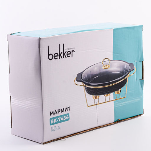 7454-1 Мармит 1,8 л с подставкой с крыш фарфор/стекло/металл MB (х4) - Mayer&boch фото 4