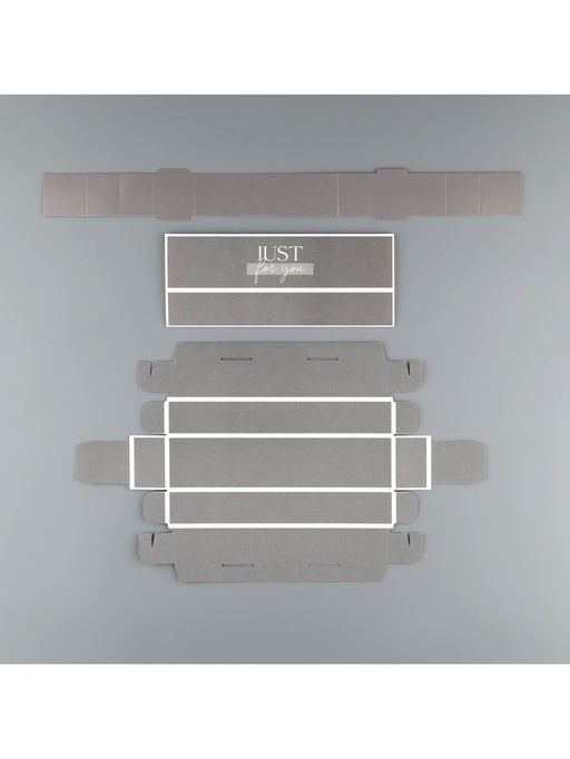 Цена за 5 шт. Коробка для конфет, кондитерская упаковка, 5 ячеек, «Для тебя!», 5×21×3.3 см