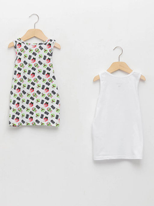 Bisiklet Yaka Pamuklu Erkek ?ocuk Atlet 2li - Waikiki фото 2