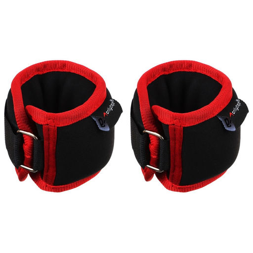 Утяжелители на запястье ONLYTOP, 2 шт. × 200 г, цвет красный