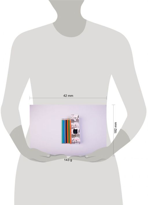 Милые коты. Пластиковый пенал с карандашами (24шт)
