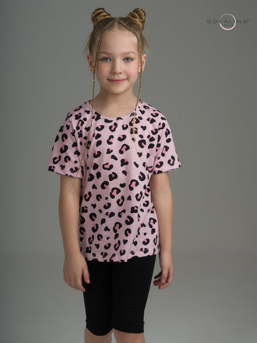 Костюм Актив нежный леопард-черный - Sovalina фото 20