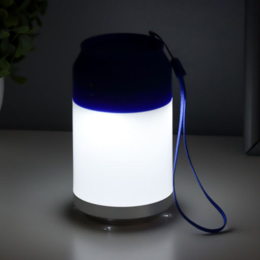 Ночник «Фоси» LED 5 режимов от батареек 3хААА бело-синий 6.5×6.5×11.5 см