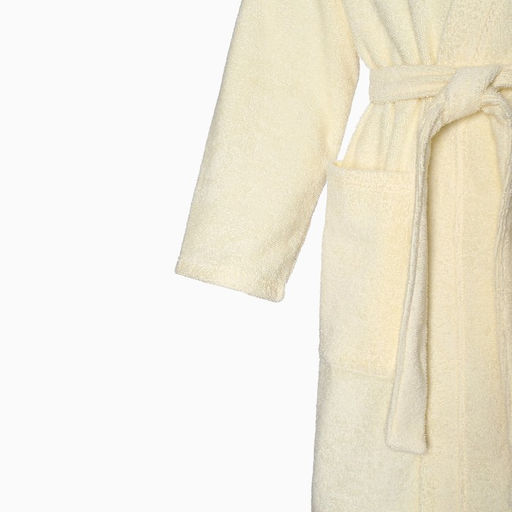 Халат махровый женский «Экономь и Я», размер 50-52, хлопок 100%, молочный