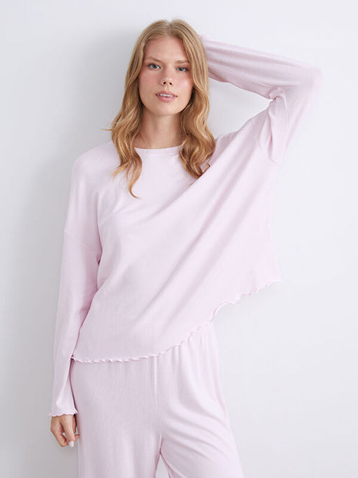 Bisiklet Yaka Kad?n Pijama Tak?m?