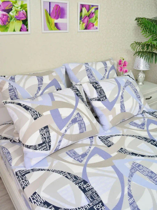 Простынь (без резинки) поплин "Римини" 180х220 Березка