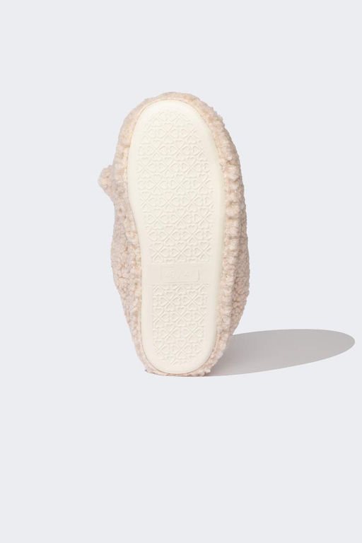 Женские домашние тапочки без шнуровки на плоской подошве - Defacto фото 4